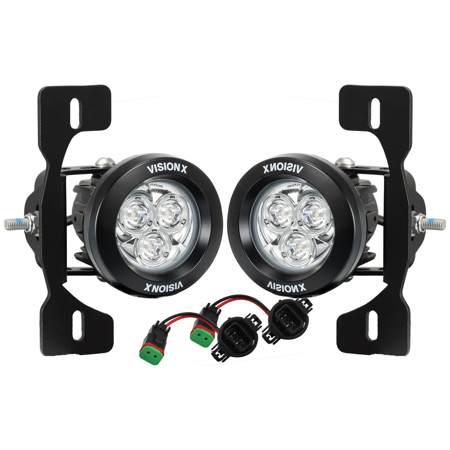 18+ Jeep JL / '20+ Jeep Gladiator (Steel Bumper) Fog Light Kit with 3.7" Multi-LED Mini Cannons-M.O.R.E.
