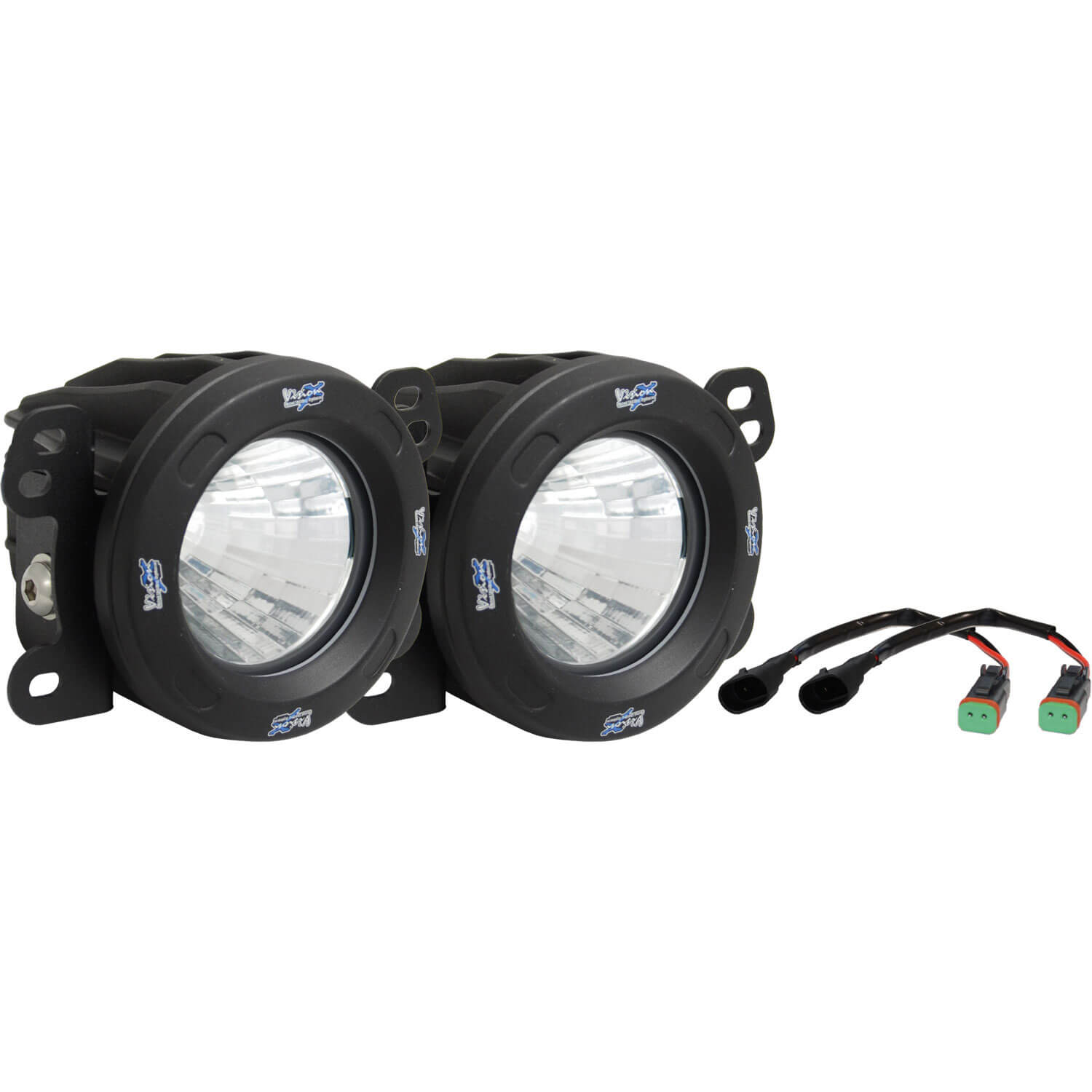2007-2009 Jeep JK Fog Light Upgrade Kit (with Optimus LED Light)-M.O.R.E.