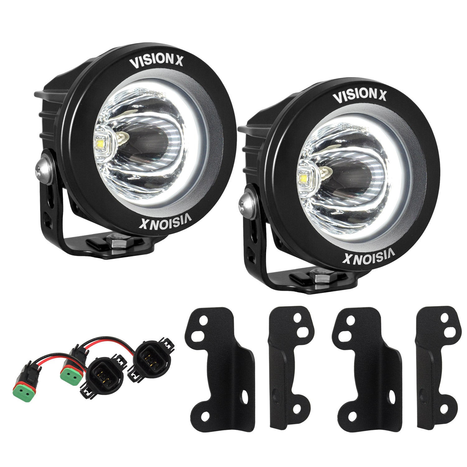 2010-2017 Jeep JK Fog Light Upgrade Kit (with Optimus Halo LED)-M.O.R.E.