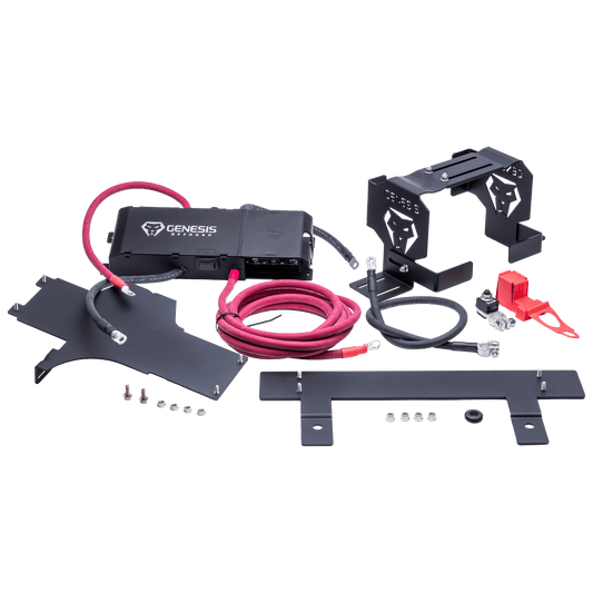 2020-2023 Diesel Wrangler Dual Battery Kit - Under Hood-M.O.R.E.