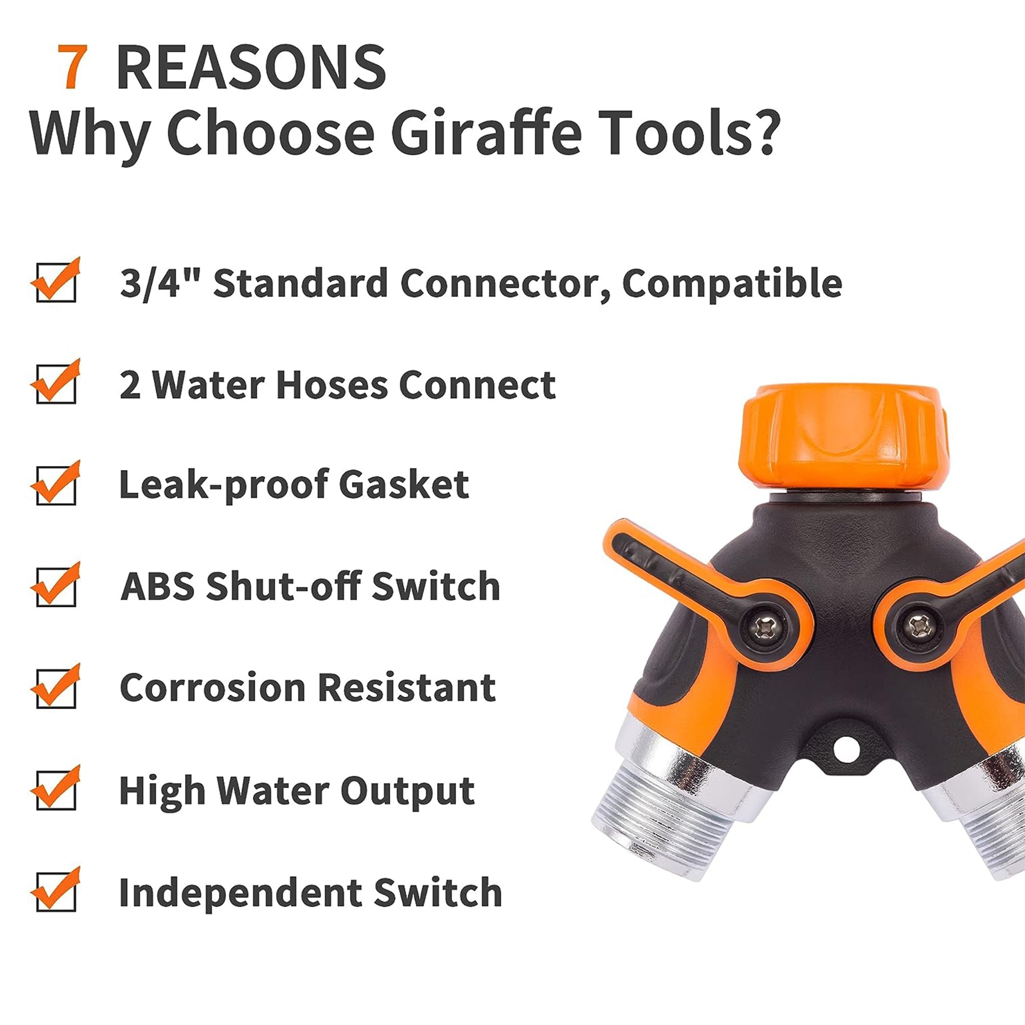 Metal Water Hose Splitter-M.O.R.E.