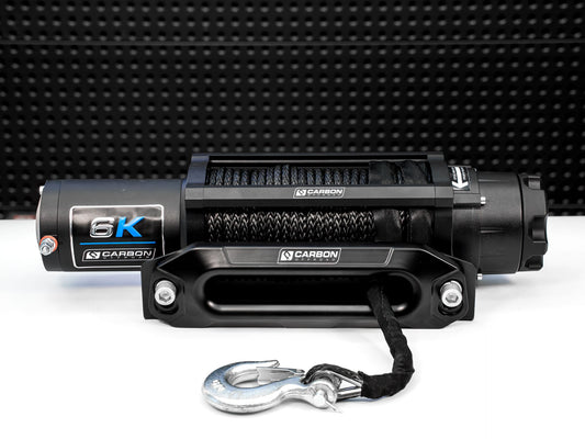 Carbon Offroad Long Drum 6000lb ATV/Small 4X4 Winch-M.O.R.E.