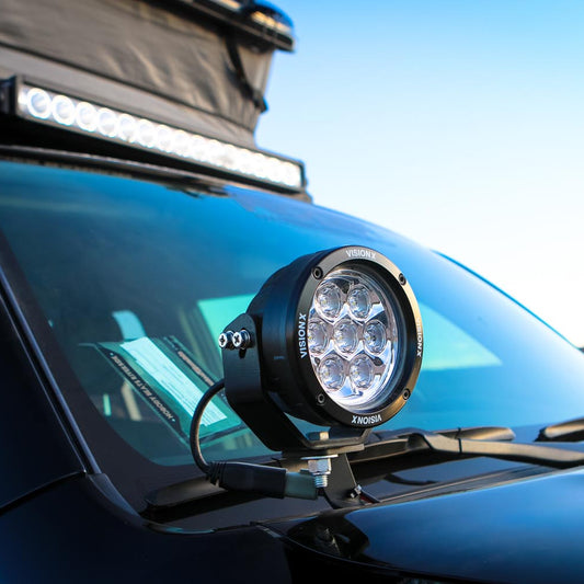 2010-2023 Toyota 4-Runner A-Pillar Mounts with 4.7" CG2 Light Cannon-M.O.R.E.