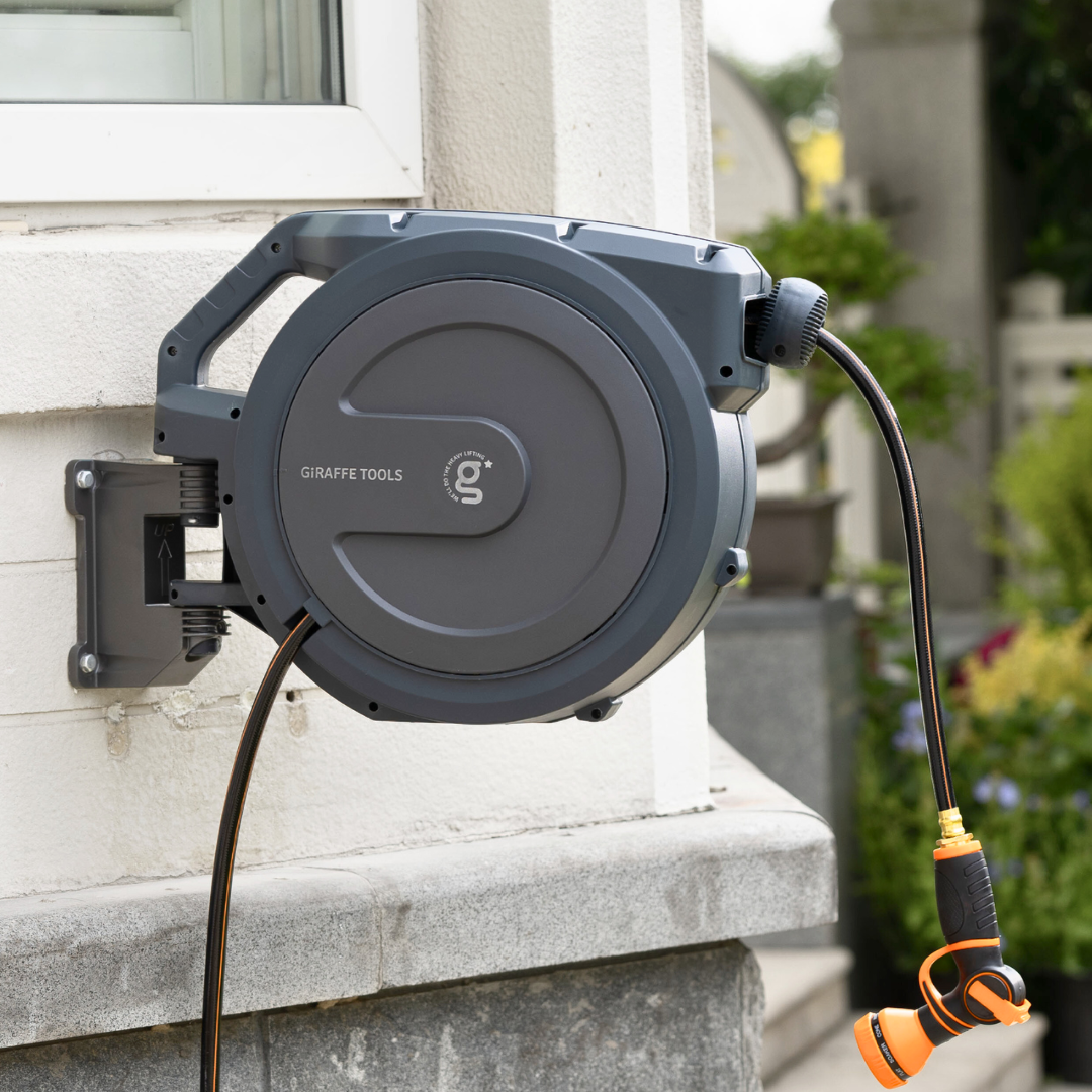 Retractable Garden Hose Reel-1/2in-78ft-M.O.R.E.