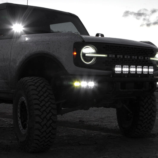 Fog Pocket LED Light Kit - Steel Bumper - Ford Bronco 2021 +-M.O.R.E.