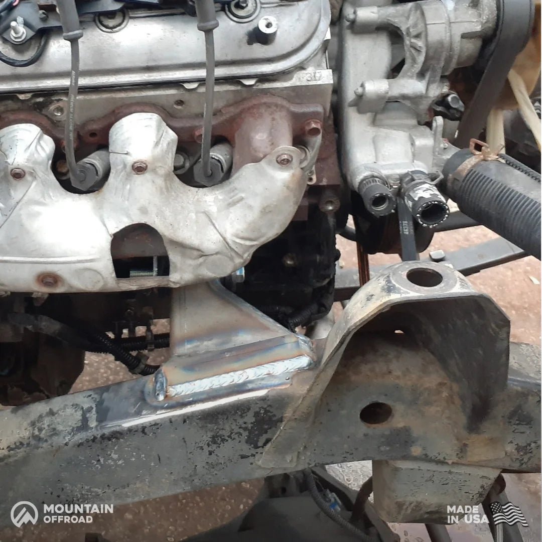 "Bomb Proof" Motor Mount Conversion Kit Chevy LS (Gen III & IV) for Jeep Wrangler YJ (1987-95)-M.O.R.E.