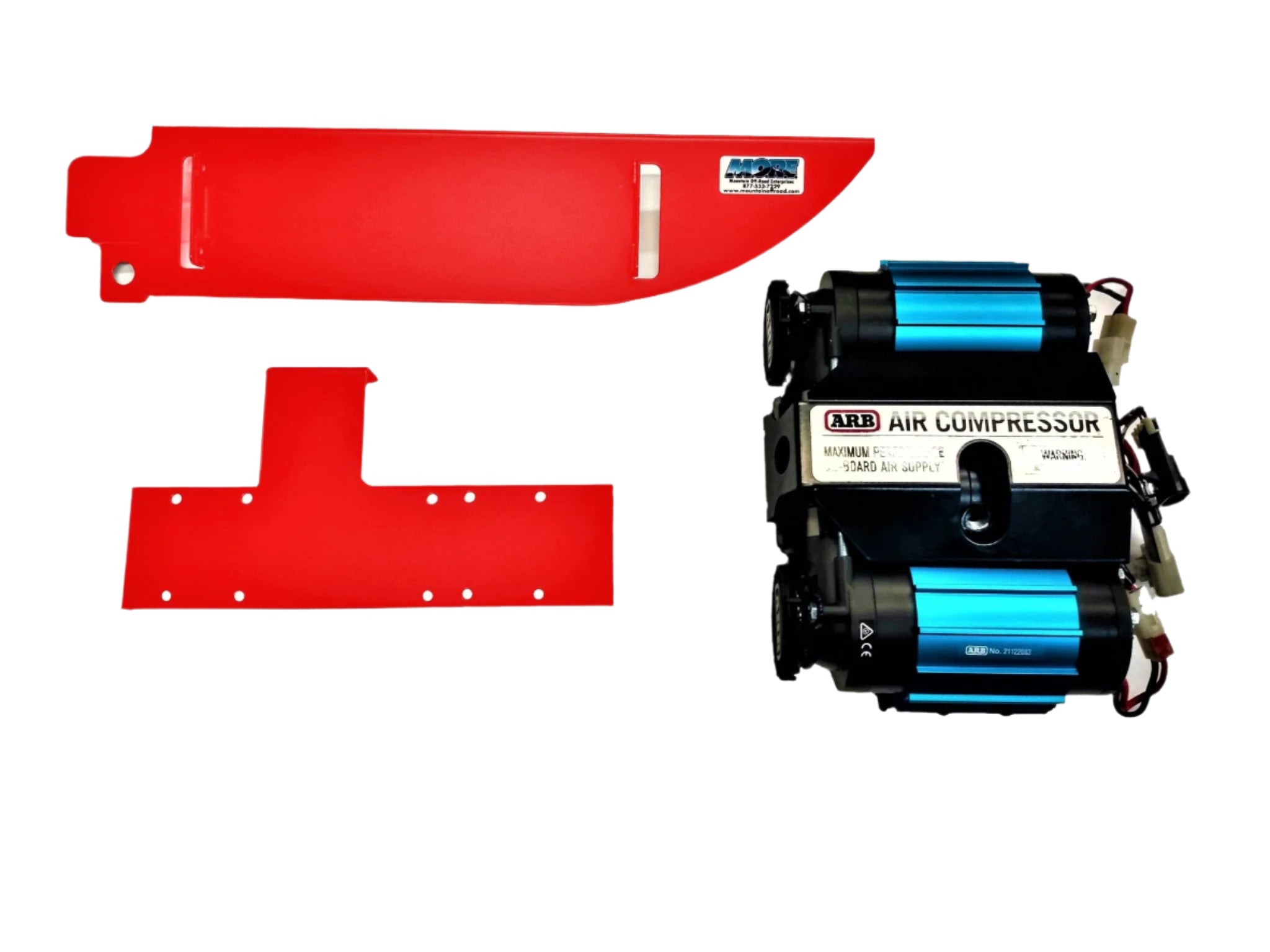 Bundle Pricing: ARB Mounting Bracket (ARBJKR2D) & ARB Twin Air Compressor (CKMTA12) for Jeep Wrangler JK 2 Door (2007-18)-M.O.R.E.