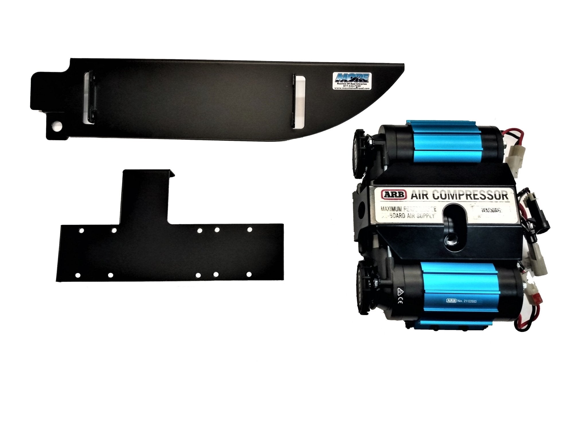 Bundle Pricing: ARB Mounting Bracket (ARBJKR2D) & ARB Twin Air Compressor (CKMTA12) for Jeep Wrangler JK 2 Door (2007-18)-M.O.R.E.