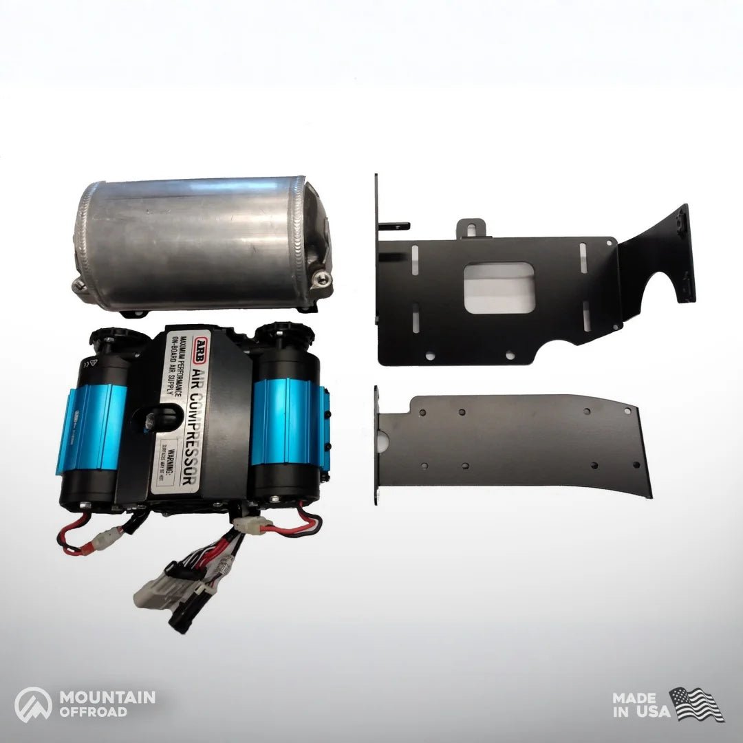 Bundle Pricing: ARB Mounting Bracket (ARBTACO3), ARB Air Compressor (CKMTA12), & ARB 1 Gallon Air Tank (171507) for Toyota Tacoma Gen 3 (2016-23) & Gen 4 (2024-Current)-M.O.R.E.