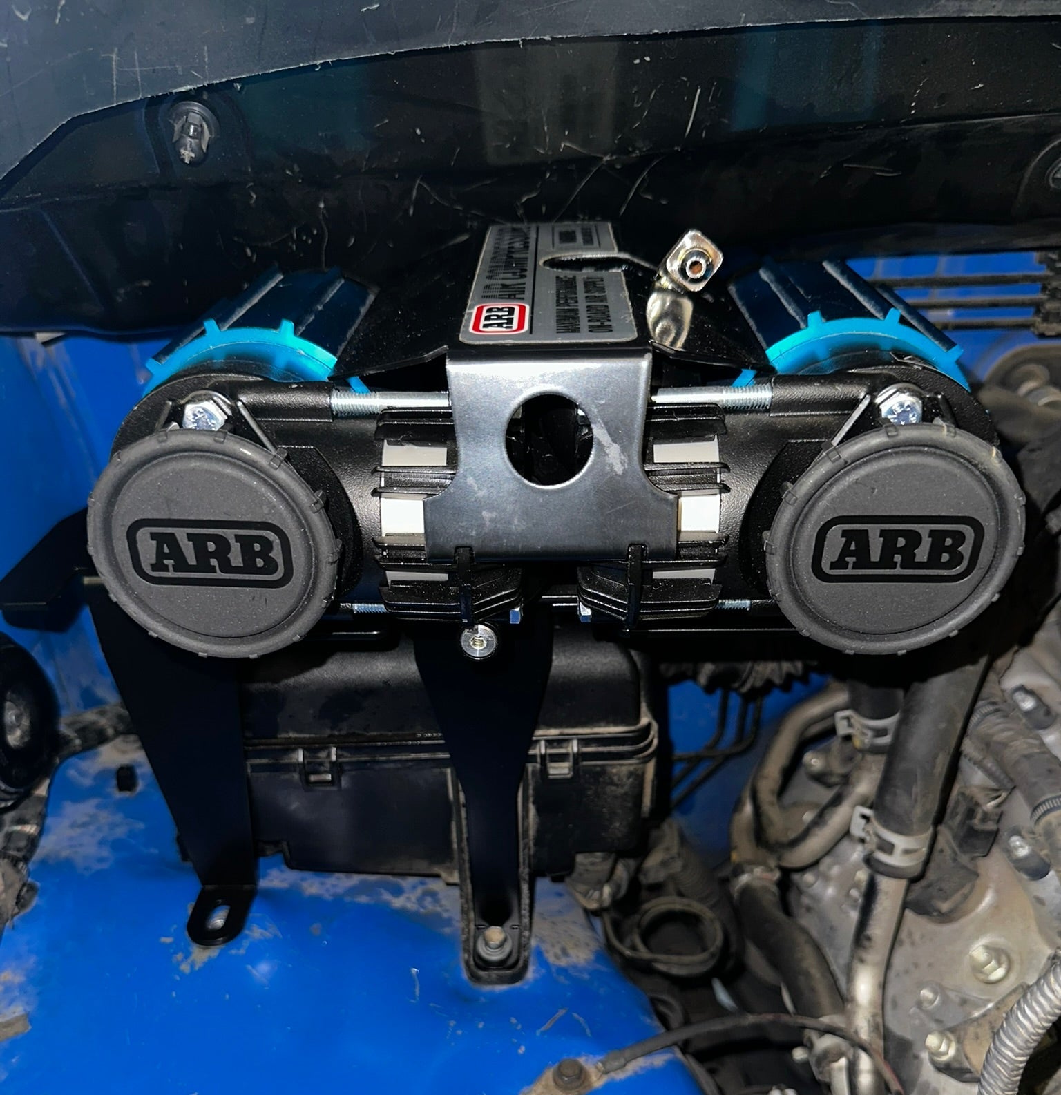 Bundle Pricing: ARB Mounting Bracket (for mounting ARB Twin Air Compressor ONLY) (ARBTUN2G) & ARB Twin Compressor (CKMTA12) for Toyota Tundra Gen 2 (2007-21)-M.O.R.E.