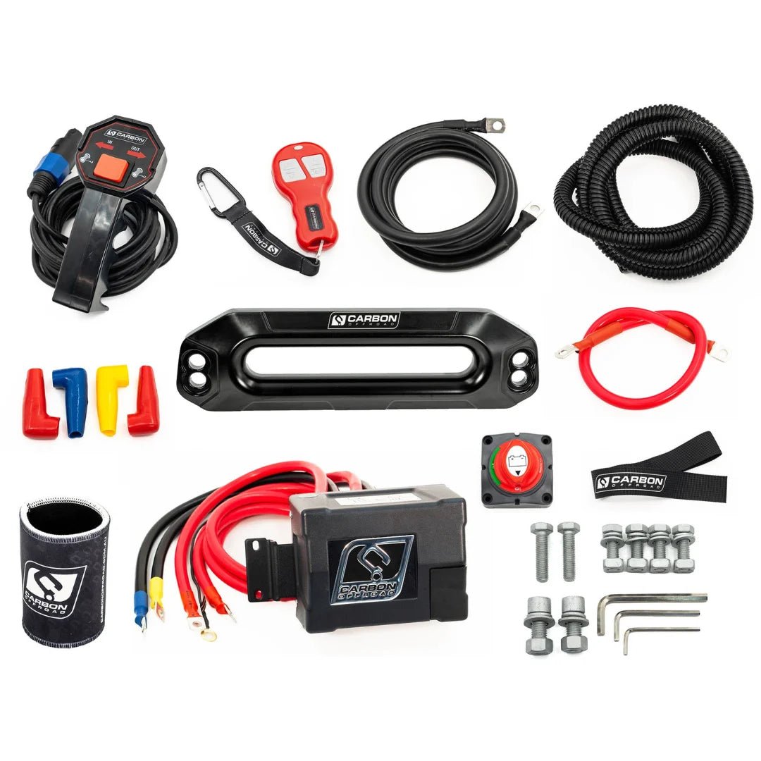 Carbon 12K - 12000lb Winch V3-M.O.R.E.