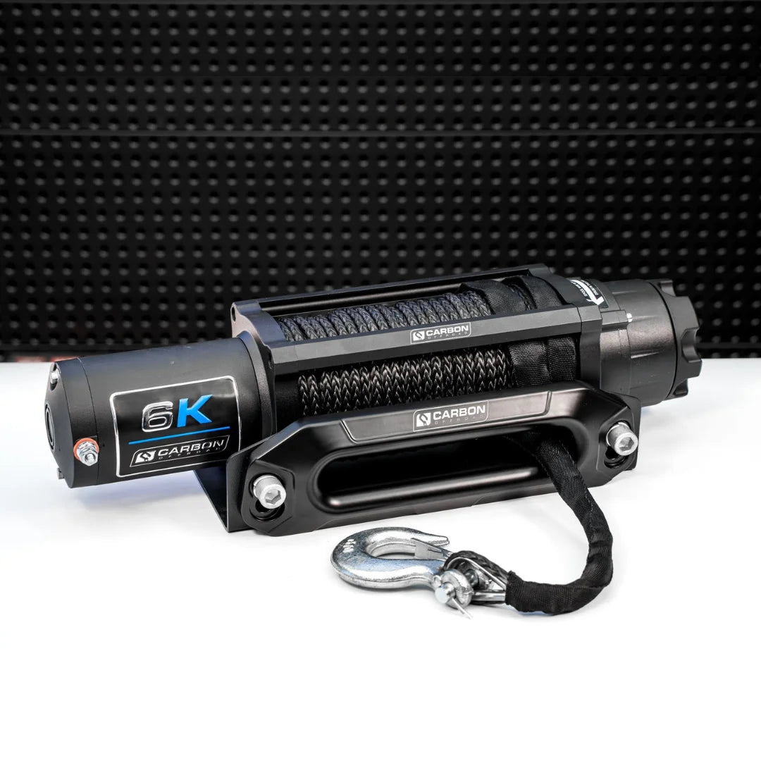 Carbon Offroad Long Drum 6000lb ATV/Small 4X4 Winch-M.O.R.E.