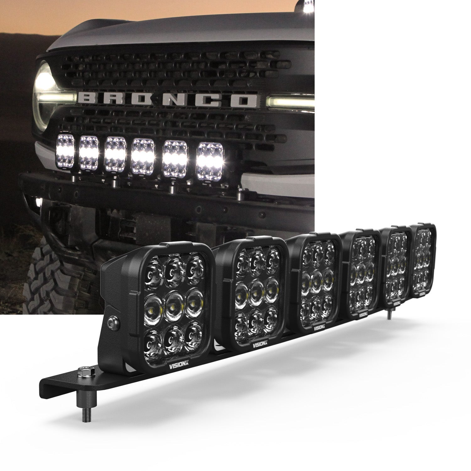 Front Bumper LED Light Kit - Ford Bronco 2021 +-M.O.R.E.