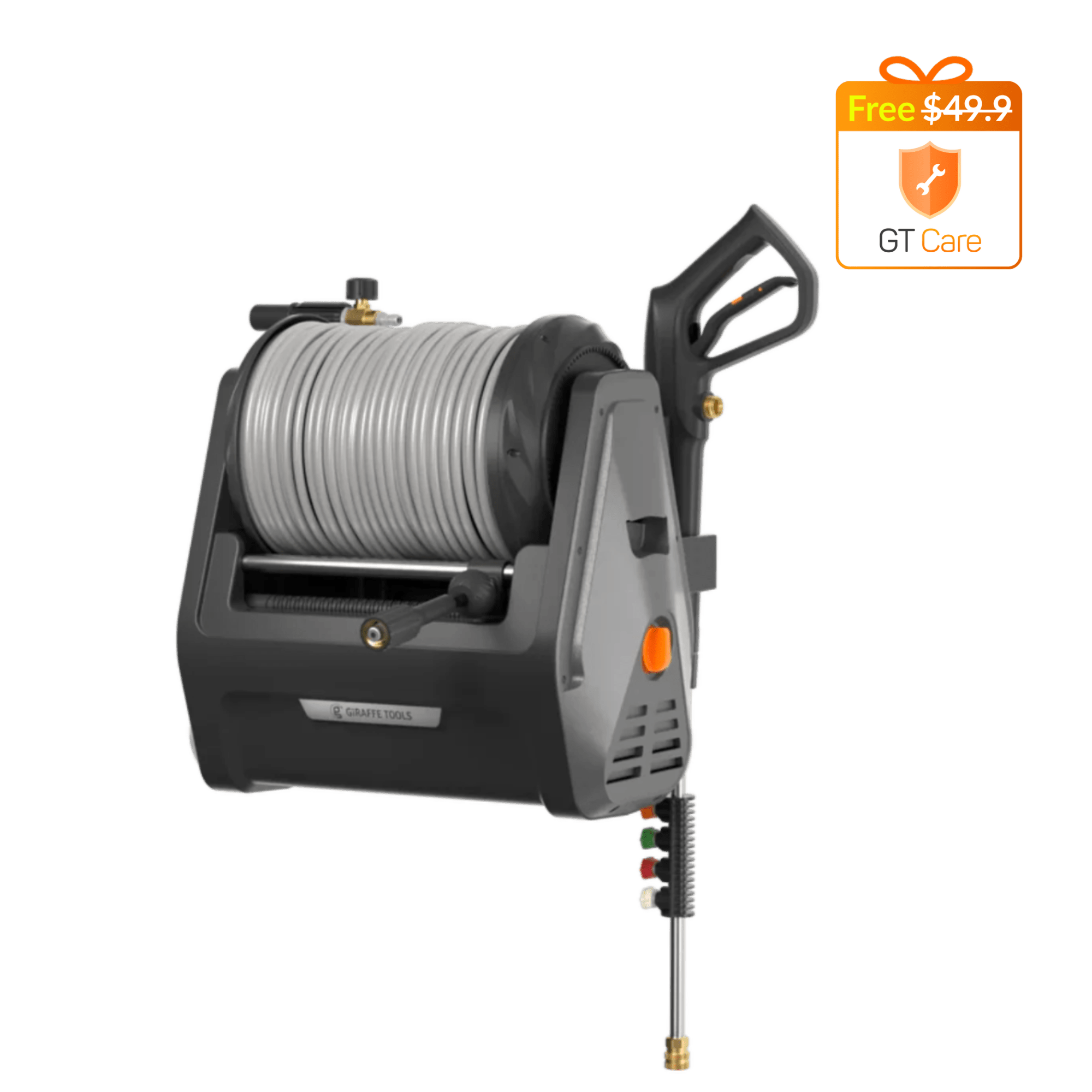 Grandfalls Retractable Pressure Washer Plus-M.O.R.E.