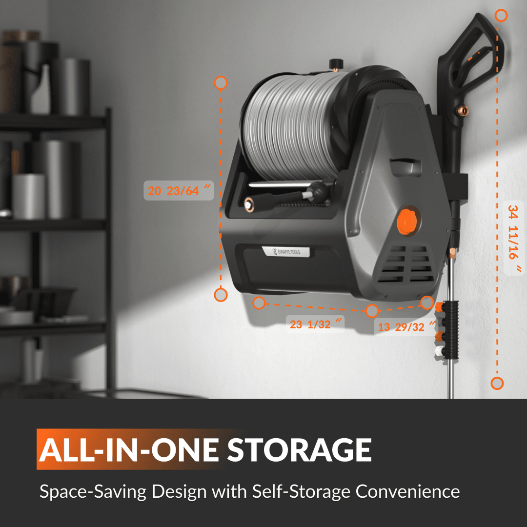 Grandfalls Retractable Pressure Washer Plus-M.O.R.E.