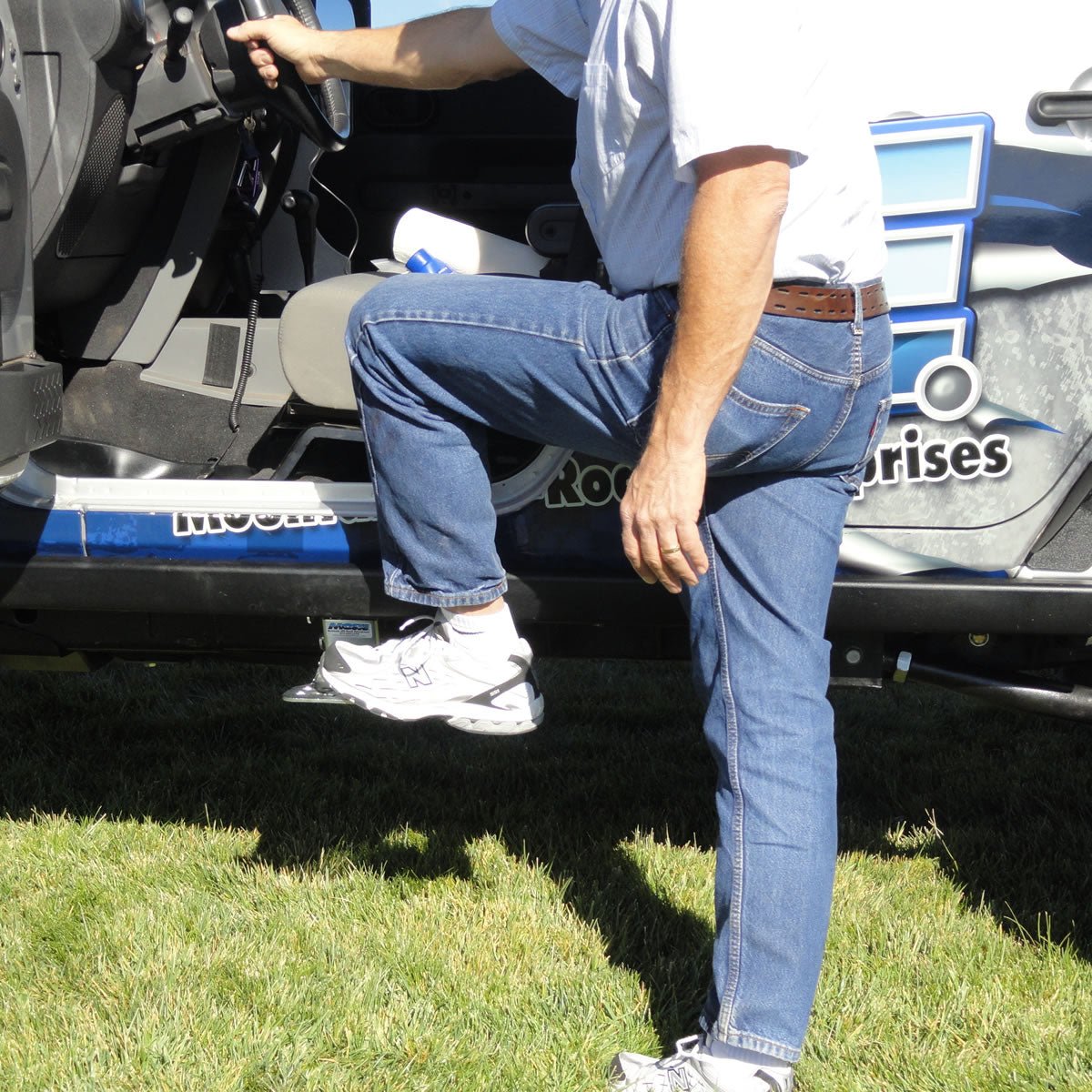 Jeep JK Hide-A-Step Powder-Coated (Front Door) by M.O.R.E.-M.O.R.E.