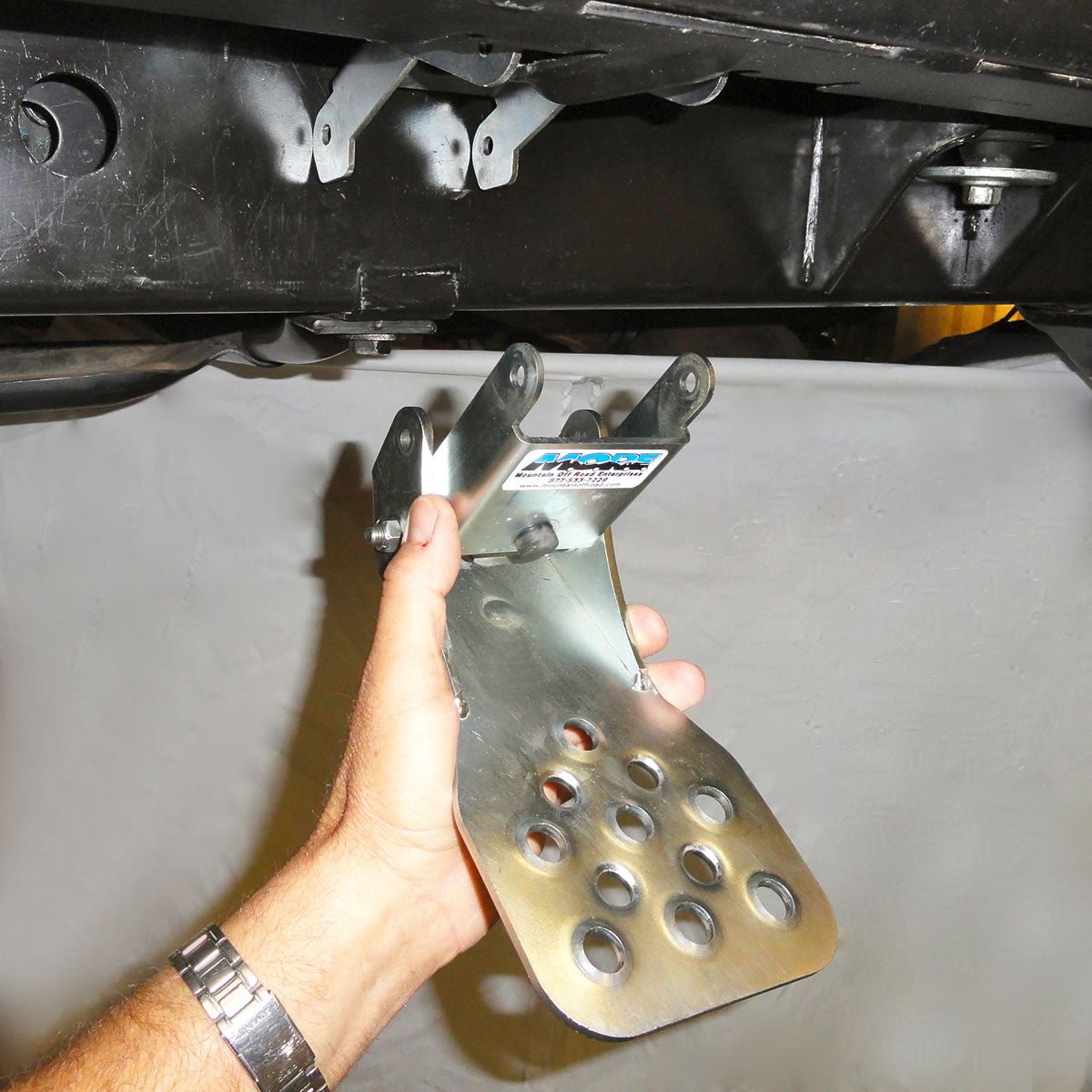 Jeep JK Hide-A-Step Powder-Coated (Front Door) by M.O.R.E.-M.O.R.E.