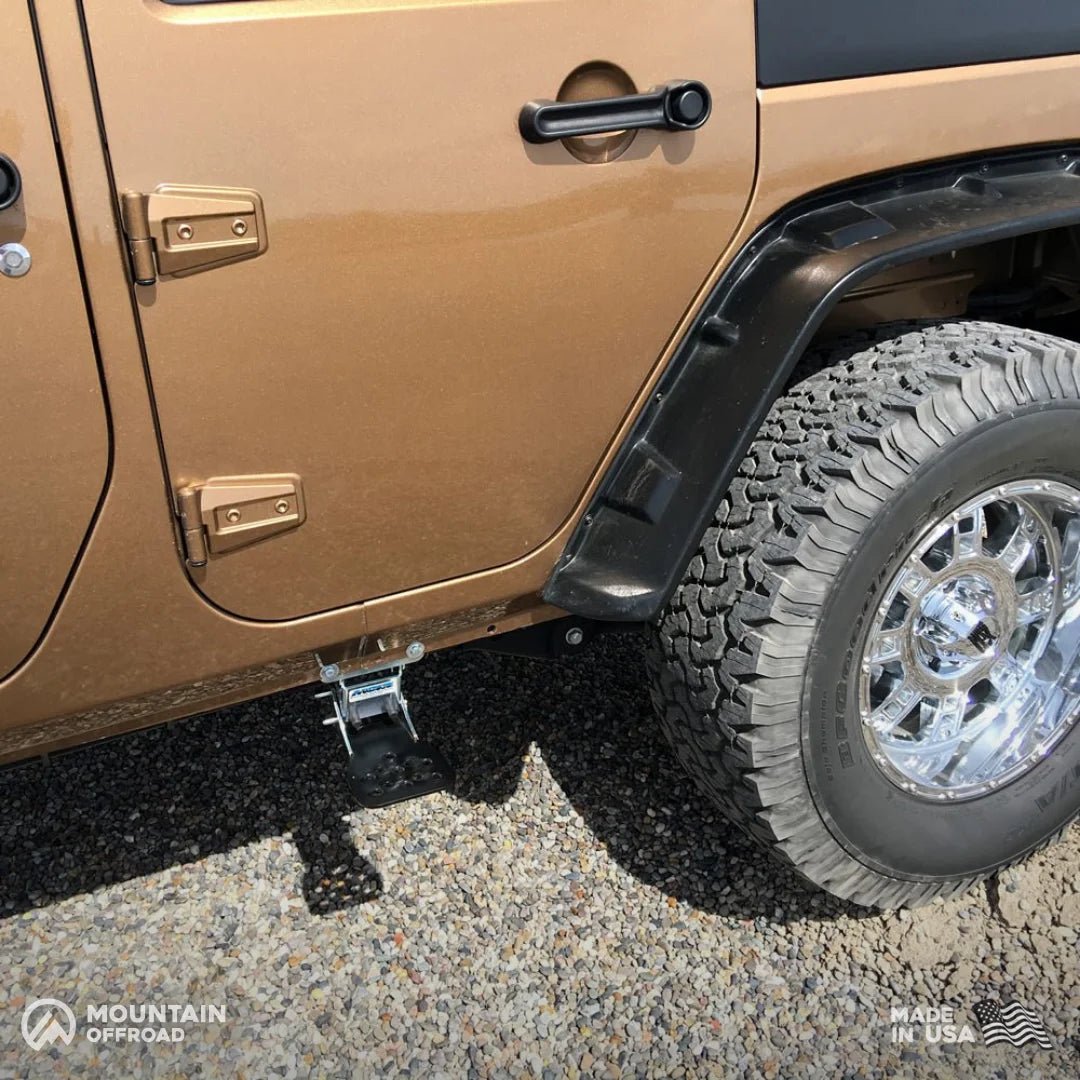 Hide A Step: Powder Coated (Rear Door) for Jeep Wrangler JK (2007-2018)-M.O.R.E.