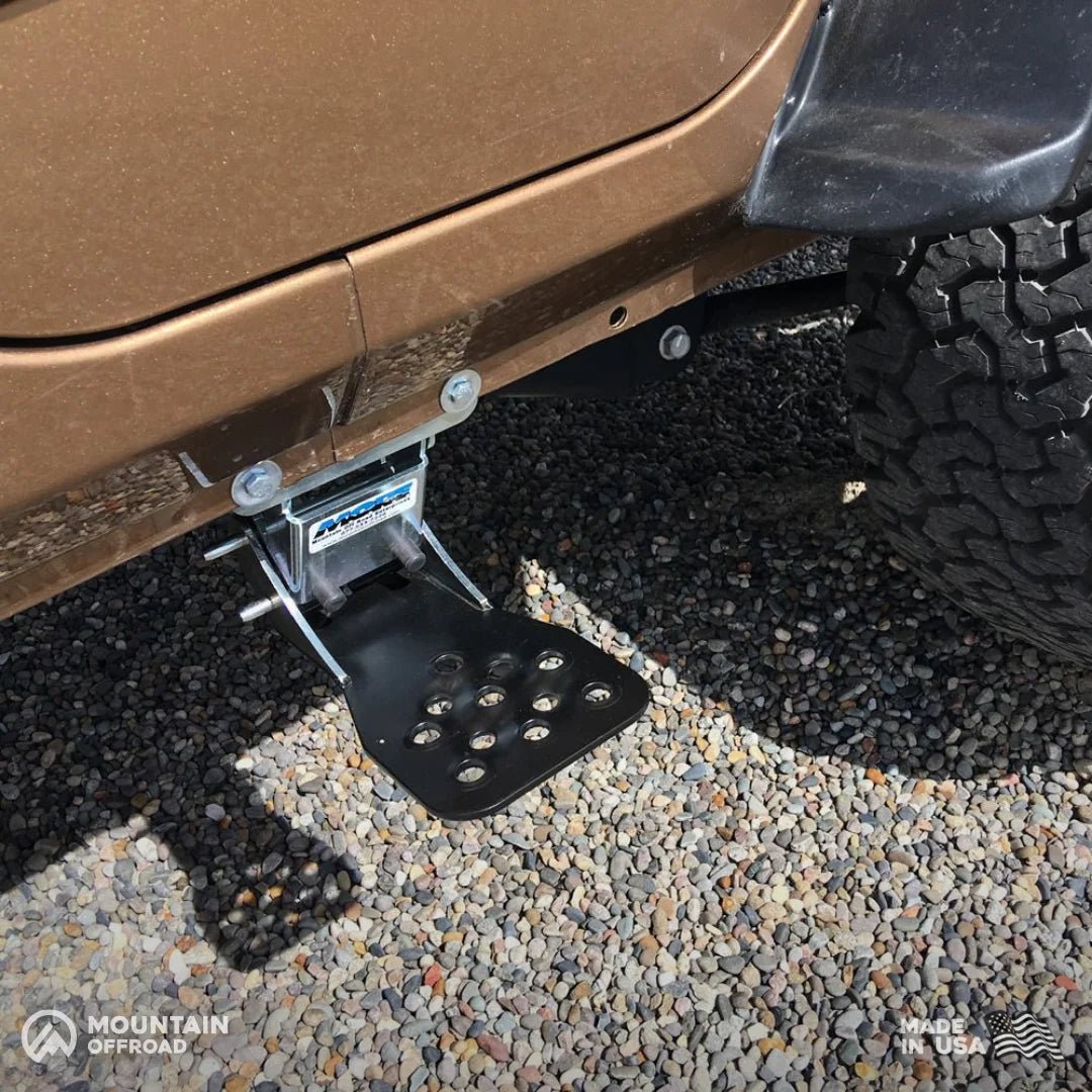 Hide A Step: Powder Coated (Rear Door) for Jeep Wrangler JK (2007-2018)-M.O.R.E.