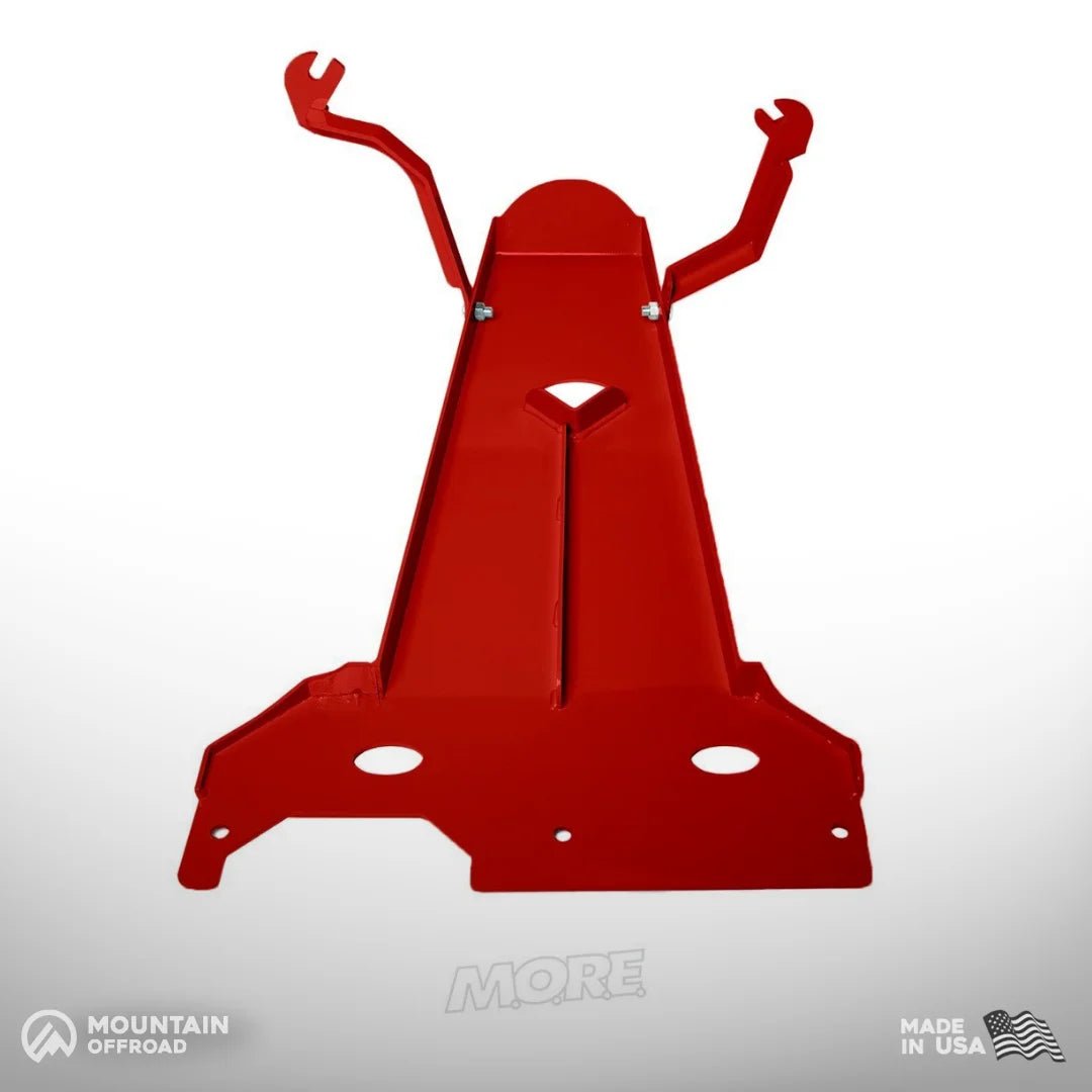 Oil Pan and Transmission Skid Plate for Jeep Wrangler JK (2007-18) Aluminum-M.O.R.E.