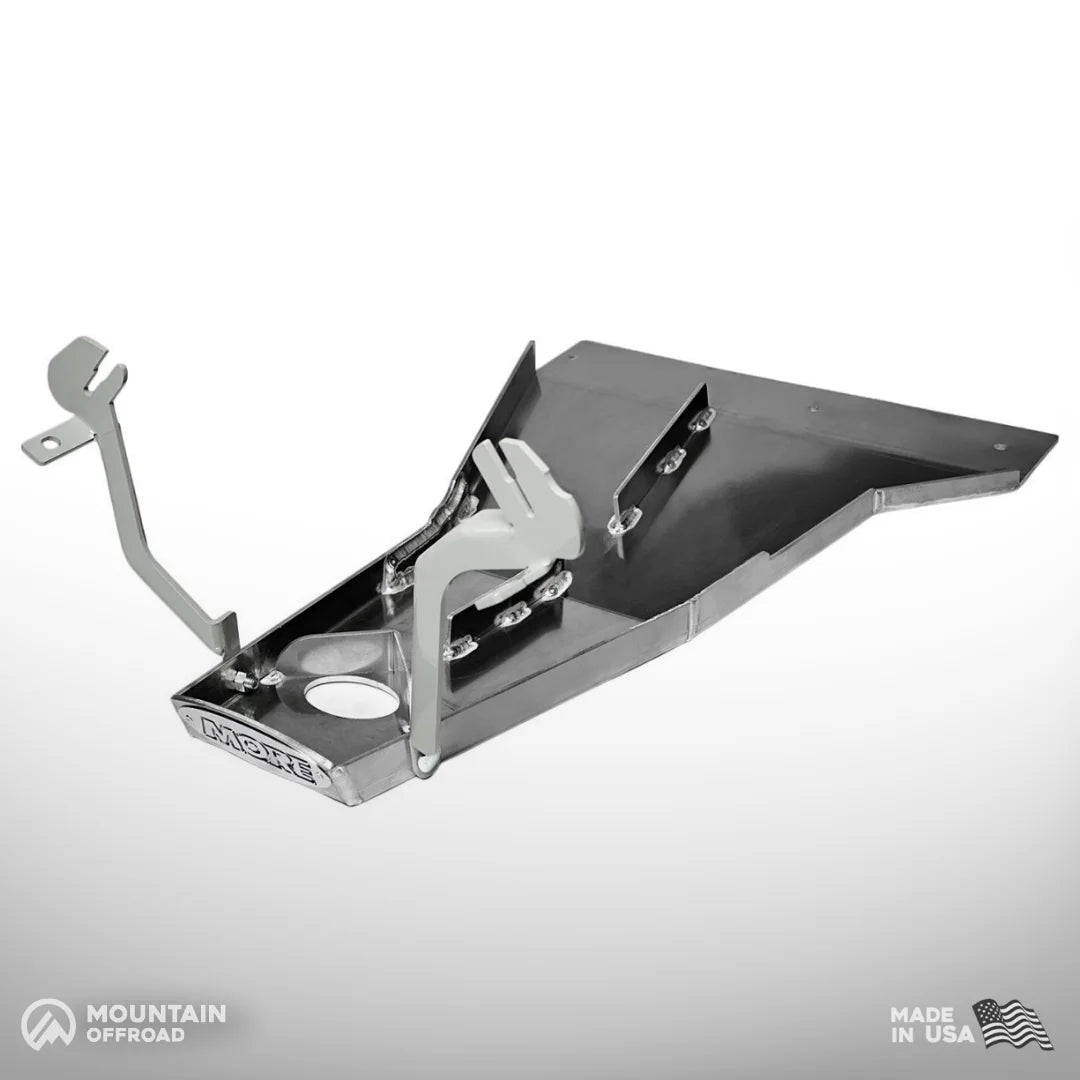 Oil Pan and Transmission Skid Plate for Jeep Wrangler JK (2007-18) Aluminum-M.O.R.E.