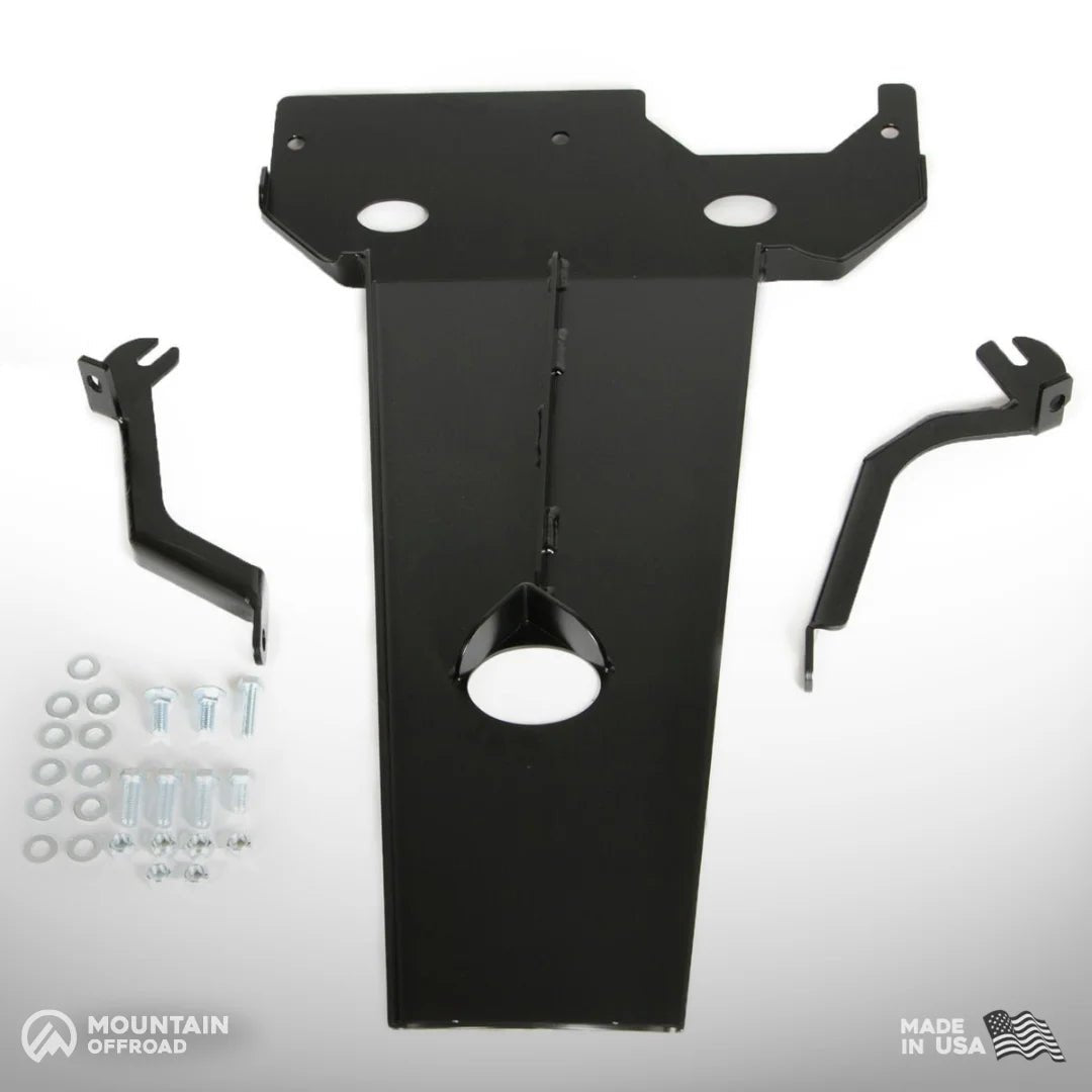 Oil Pan and Transmission Skid Plate for Jeep Wrangler JK (2007-18) Aluminum-M.O.R.E.