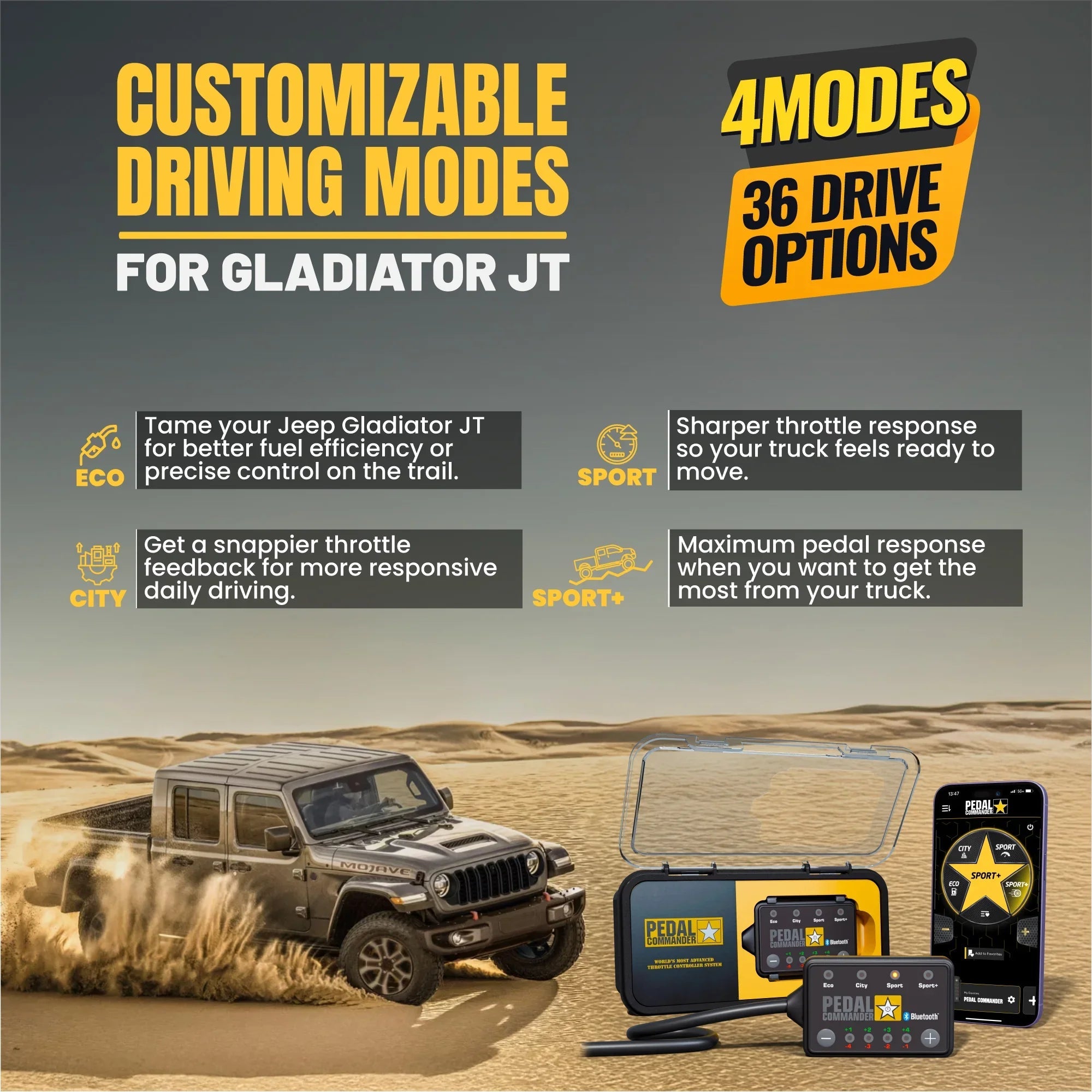 Pedal Commander for Jeep Gladiator-M.O.R.E.