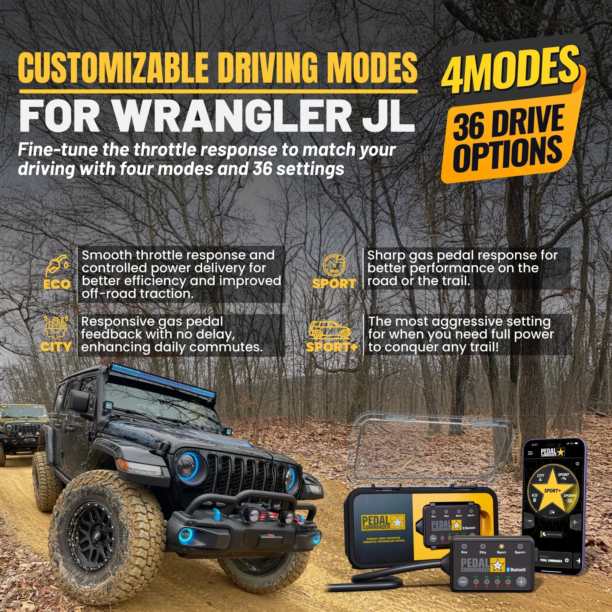 Pedal Commander for Jeep Wrangler-M.O.R.E.