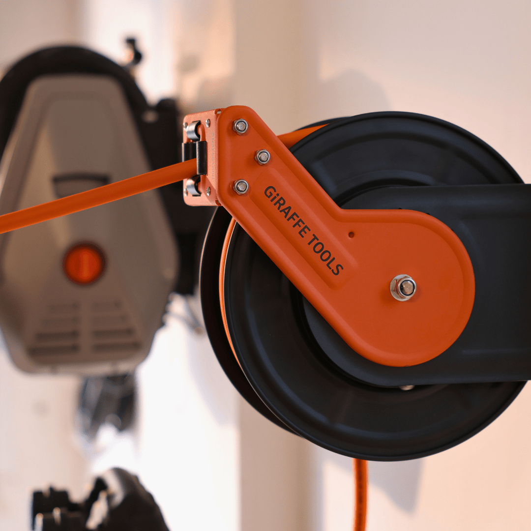 Retractable Air Hose Reel-Alloy Steel Reel-3/8in 25ft-50ft-M.O.R.E.