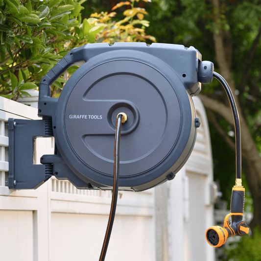 Retractable Garden Hose Reel-5/8in-90ft-M.O.R.E.