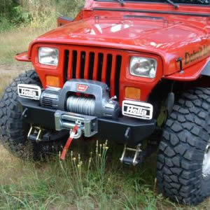 "Rock Proof" Front Bumper: Stubby for Jeep Wrangler YJ (1987-95)-M.O.R.E.