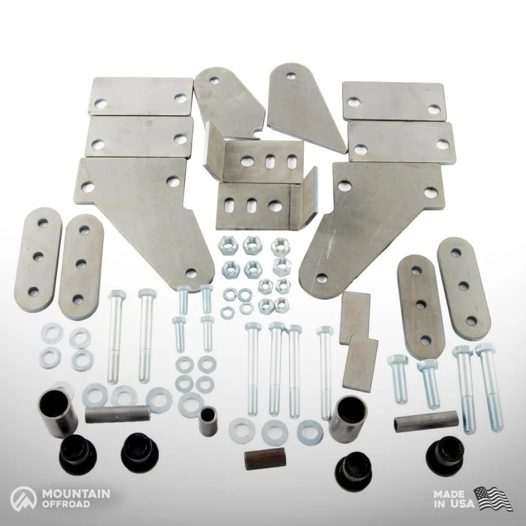 Shackle Reversal System for Jeep CJ (1976-86) with 2.5" YJ Springs-M.O.R.E.