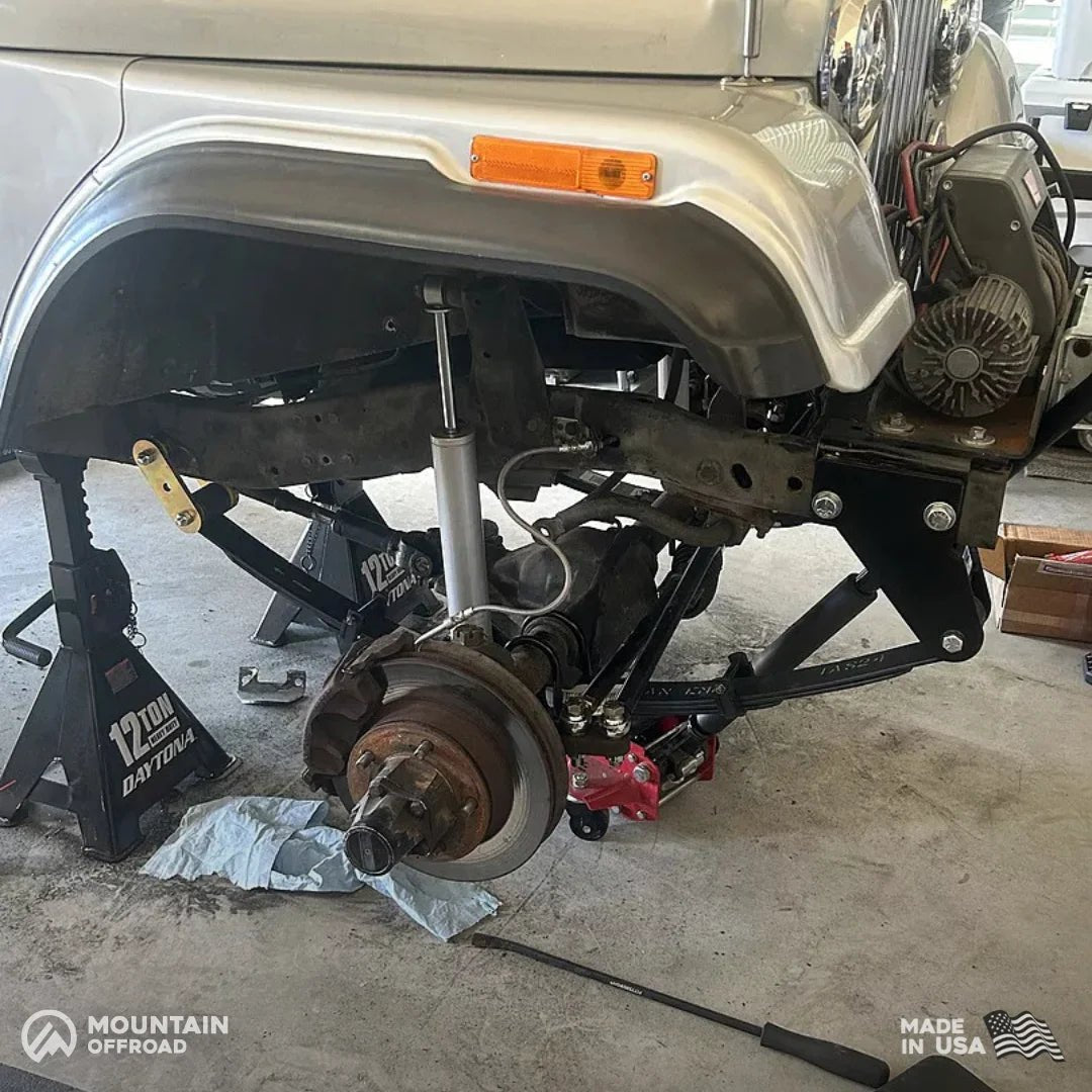 Shackle Reversal System for Jeep CJ (1976-86) with 2.5" YJ Springs-M.O.R.E.