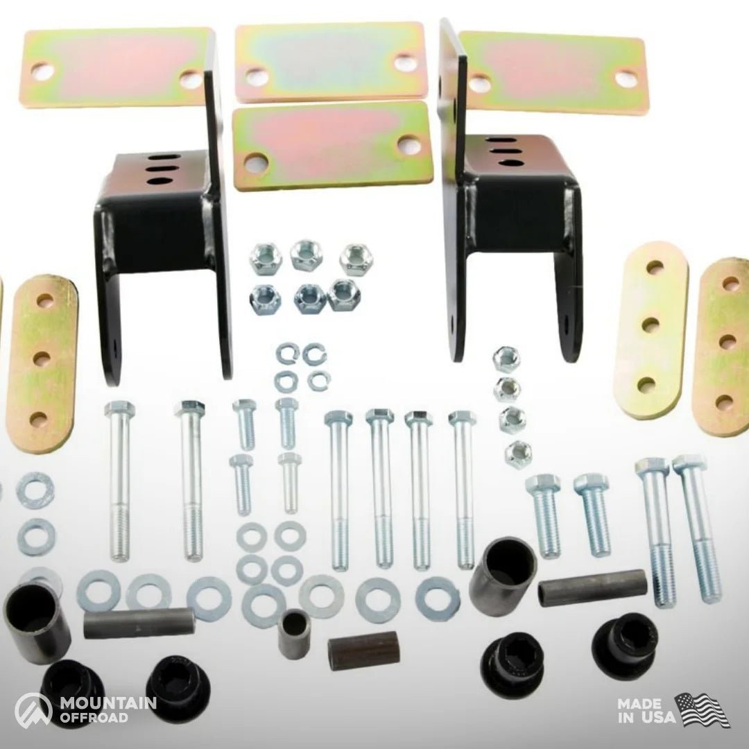 Shackle Reversal System for Jeep CJ (1976-86) with 2.5" YJ Springs-M.O.R.E.