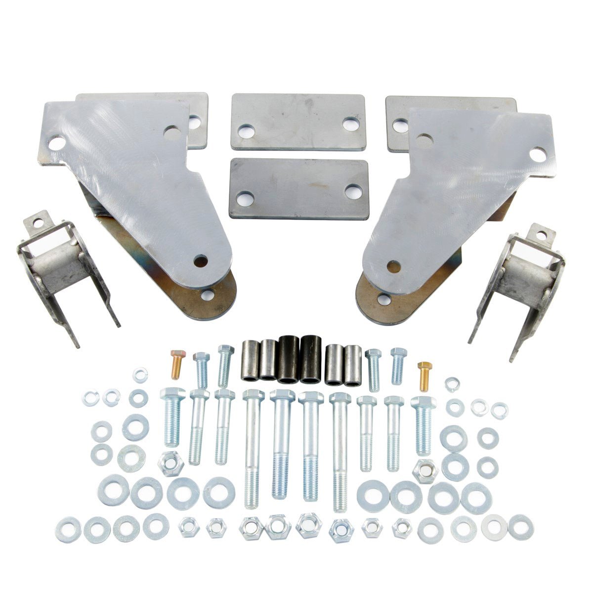 Shackle Reversal System with Bolt-On Shackle Hanger Brackets for Jeep CJ (1976-86) with 2.5" YJ Springs-M.O.R.E.