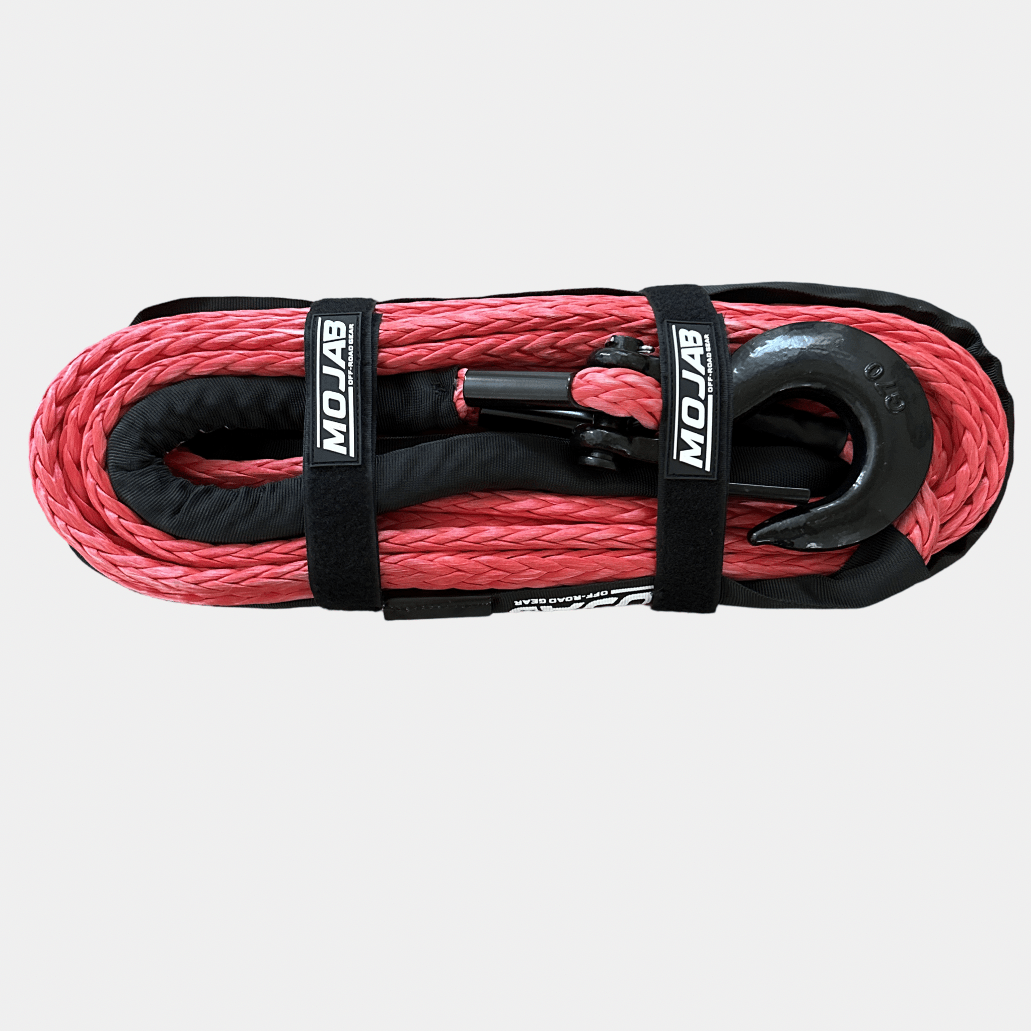 1/2'' x 78' Synthetic Winch Rope with Removable Forged Winch Hook-M.O.R.E.