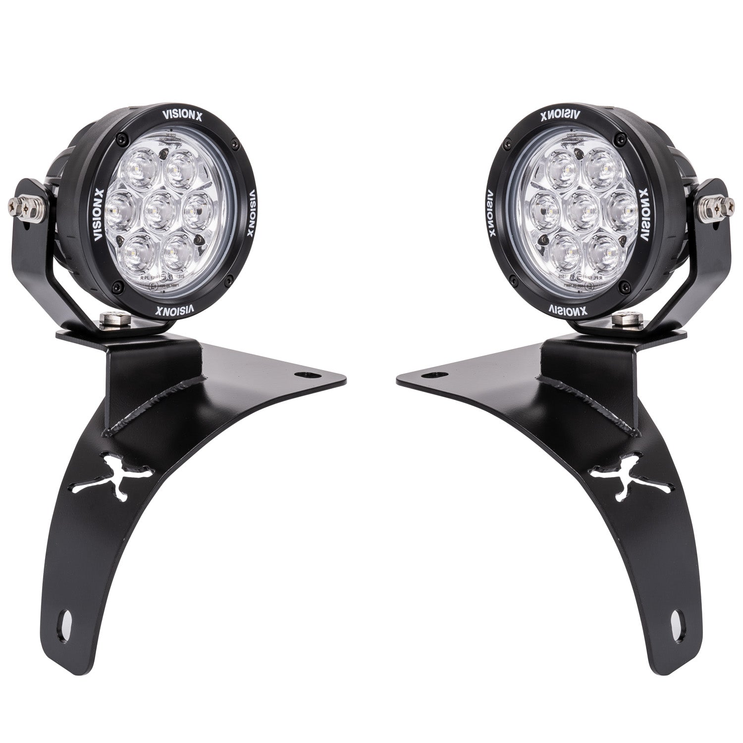 18+ Jeep JL / '20+ Jeep Gladiator Cowl Light Kit (With 4.7" CG2 Light Cannon)-M.O.R.E.