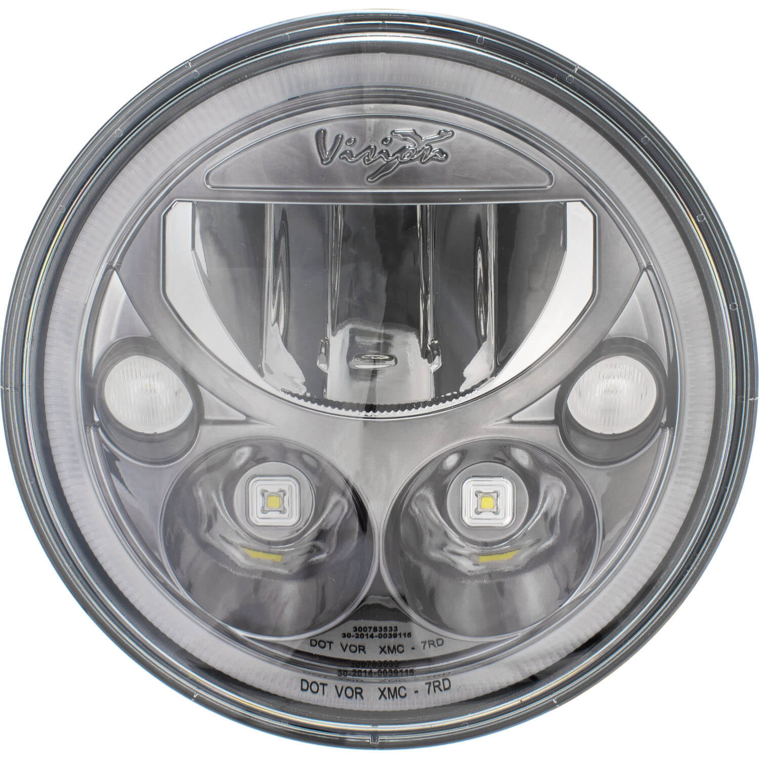 2007-2017 Jeep JK VX LED Headlight Kit - Black Chrome | White Halo-M.O.R.E.