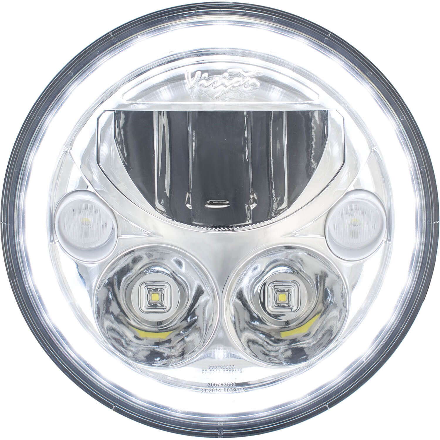 2007-2017 Jeep JK VX LED Headlight Kit - Chrome | White Halo-M.O.R.E.