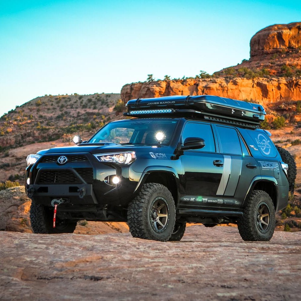 2010 - 2023 Toyota 4 - Runner A - Pillar Mounts with 4.7" CG2 Light Cannon - Mountain Offroad (M.O.R.E.)