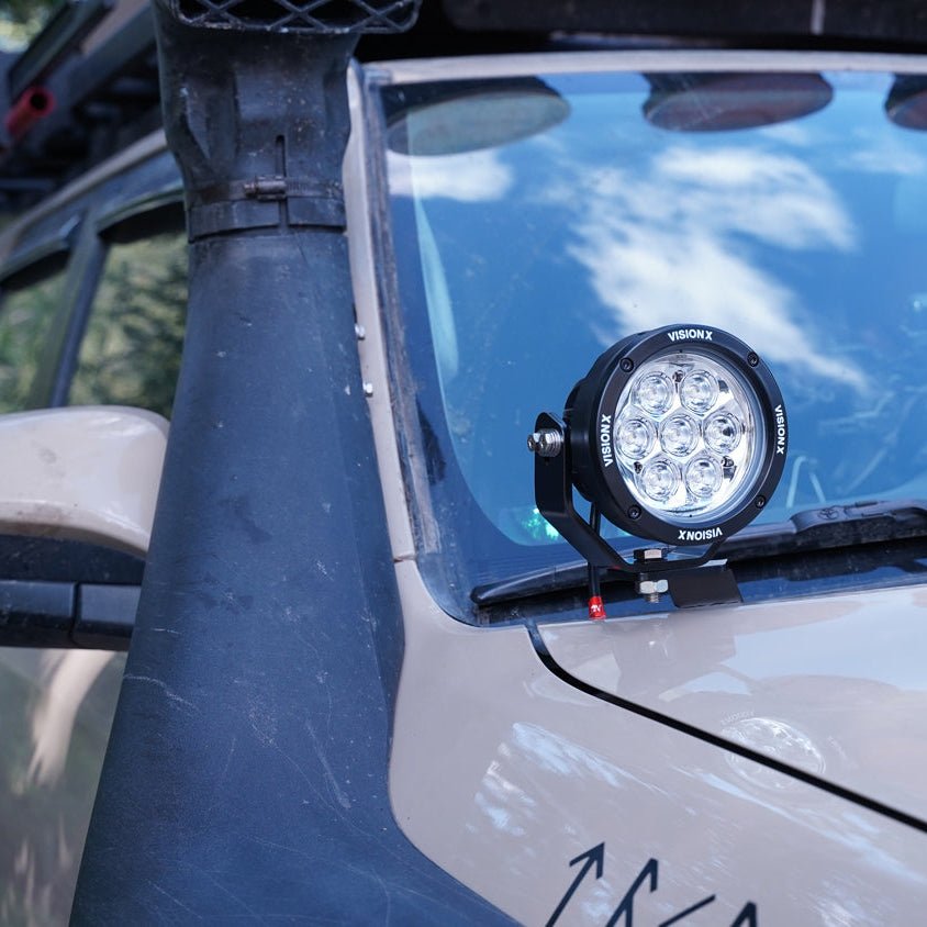 2010 - 2023 Toyota 4 - Runner A - Pillar Mounts with 4.7" CG2 Light Cannon - Mountain Offroad (M.O.R.E.)