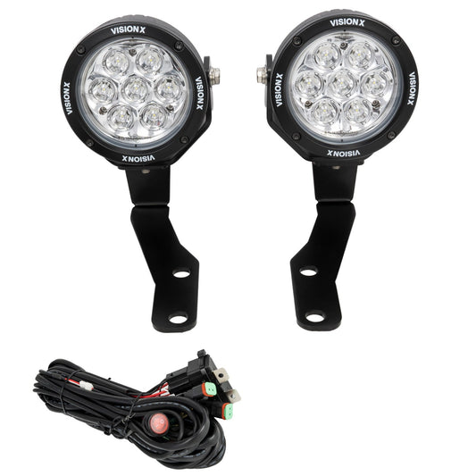 2016 - 2023 Toyota Tacoma A - Pillar Mounts with 4.7" CG2's - Mountain Offroad (M.O.R.E.)