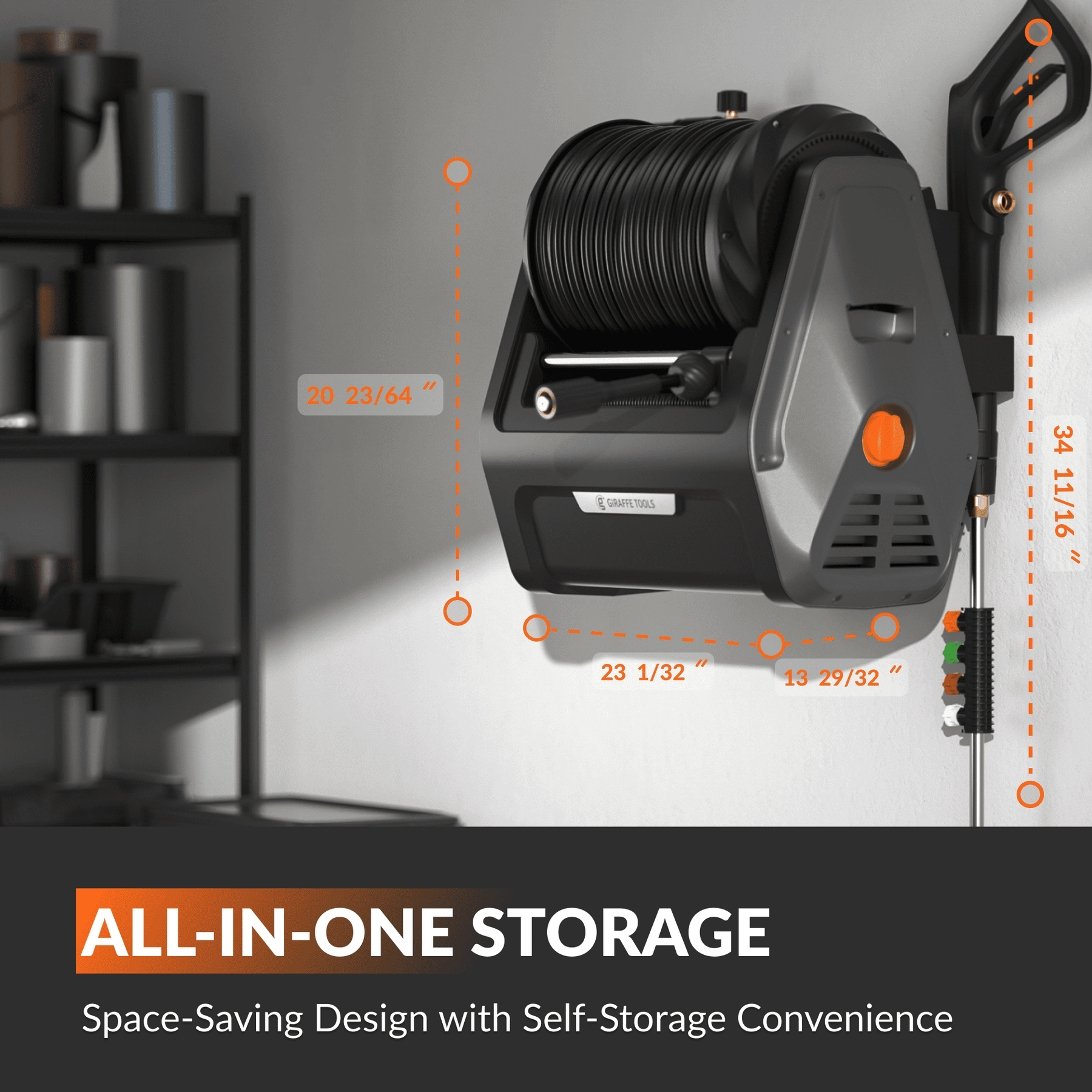 Grandfalls Retractable Pressure Washer Essential-M.O.R.E.