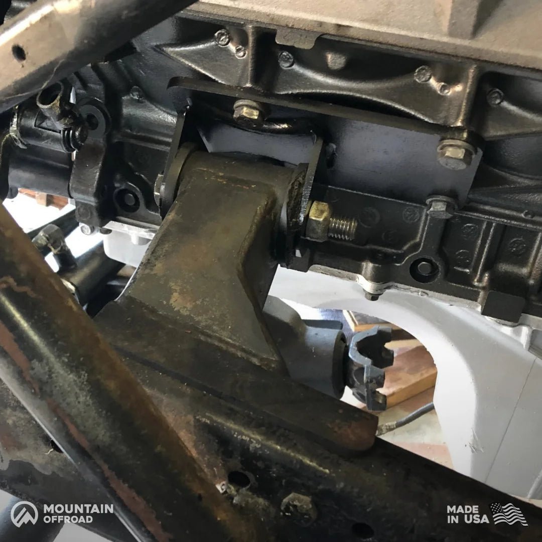 "Bomb Proof" Motor Mount Conversion Kit Chevy LS (Gen III & IV) for Jeep CJ (1972-86)-M.O.R.E.