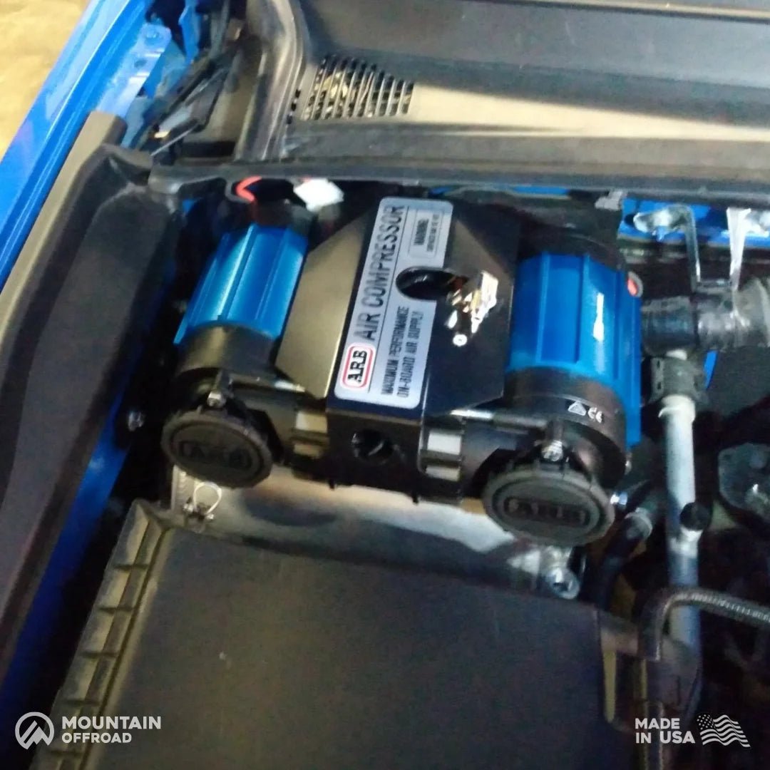 Bundle Pricing: ARB Mounting Bracket (ARBTACO3), ARB Air Compressor (CKMTA12), & ARB 1 Gallon Air Tank (171507) for Toyota Tacoma Gen 3 (2016-23) & Gen 4 (2024-Current)-M.O.R.E.