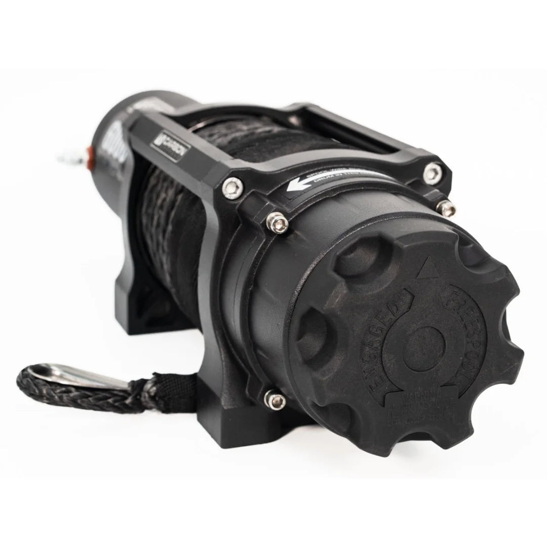 Carbon Offroad Long Drum 6000lb ATV/Small 4X4 Winch-M.O.R.E.