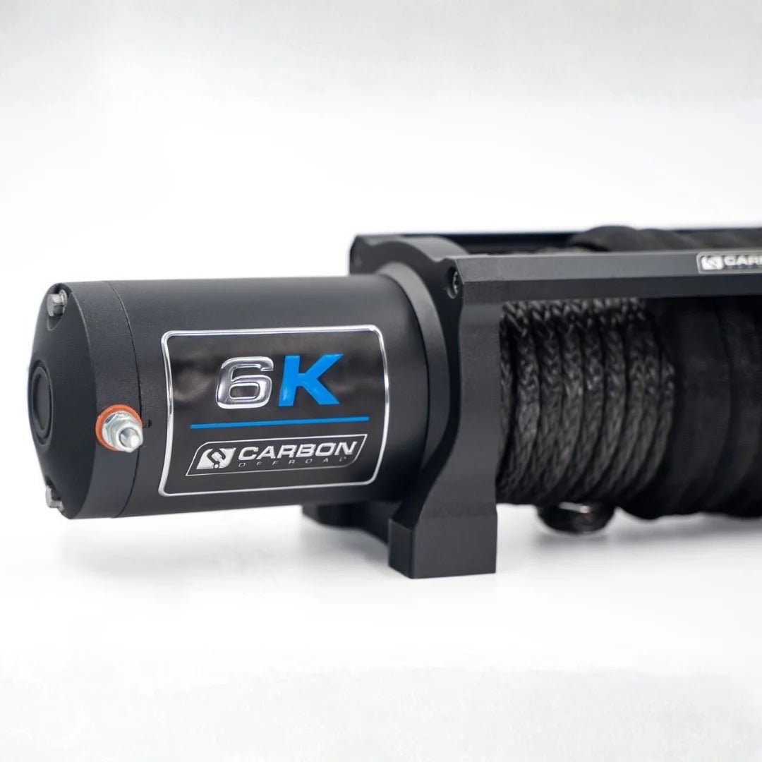 Carbon Offroad Long Drum 6000lb ATV/Small 4X4 Winch-M.O.R.E.
