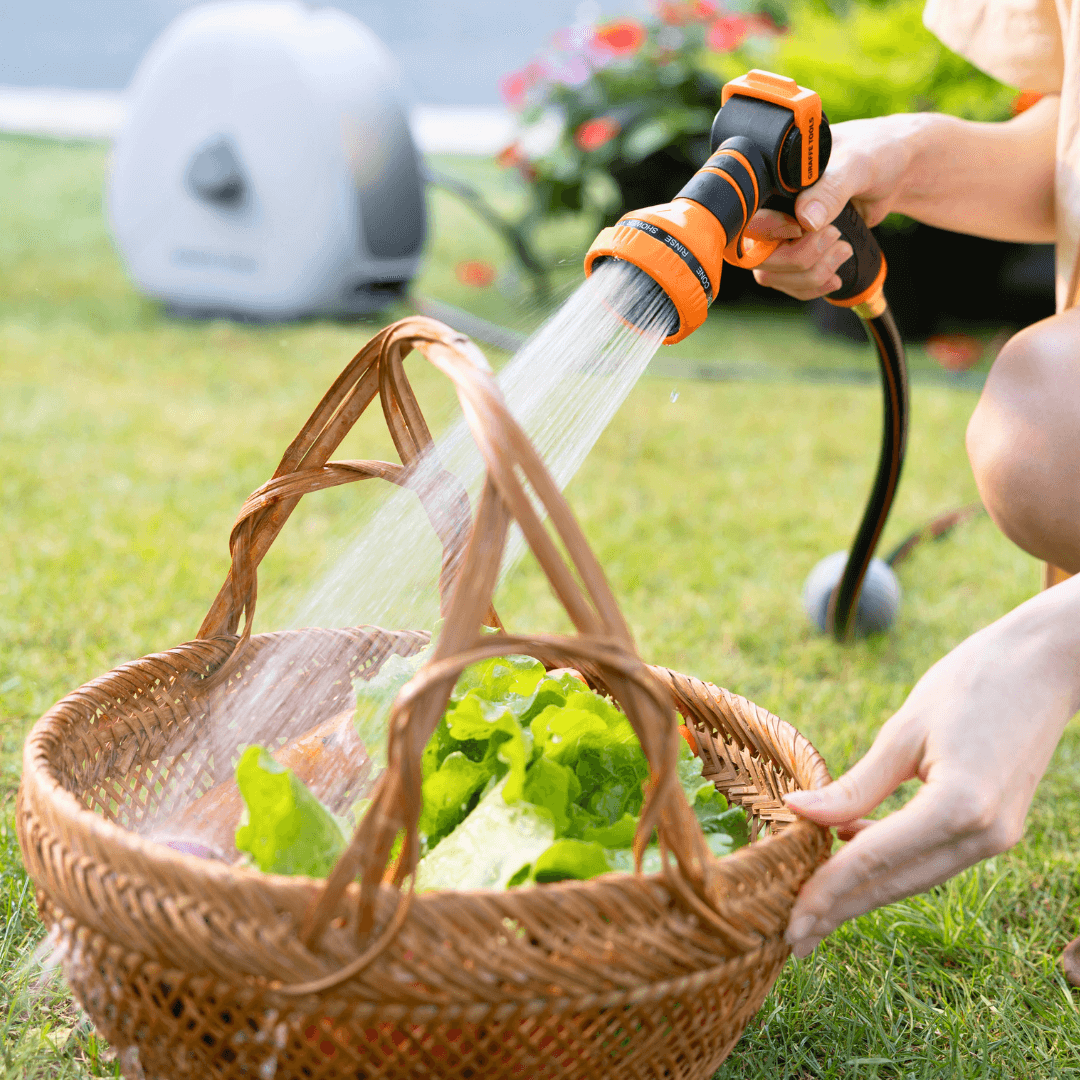 Ground-Mounted Retractable Hose Reel 82ft-130ft-M.O.R.E.