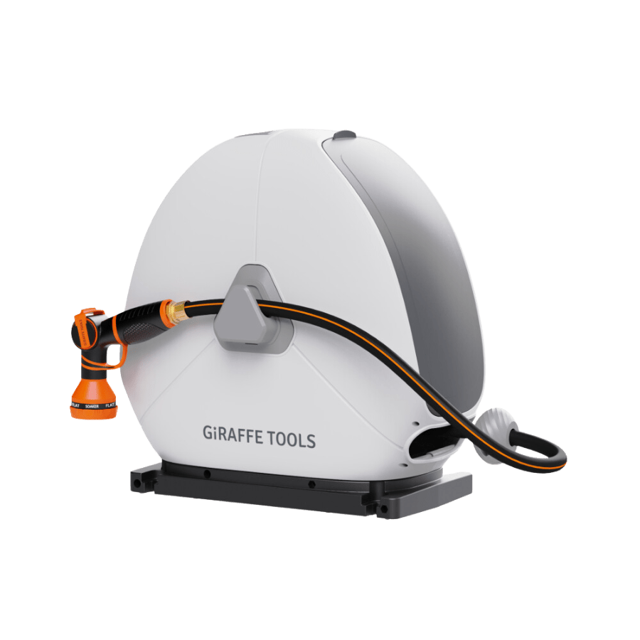 Ground-Mounted Retractable Hose Reel 82ft-130ft-M.O.R.E.