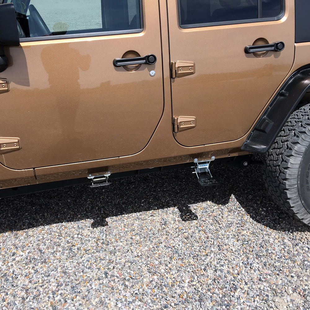 Hide A Step: Powder Coated (Rear Door) for Jeep Wrangler JK (2007-2018)-M.O.R.E.